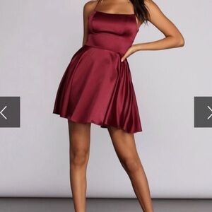 Windsor Burgundy Mini Dress